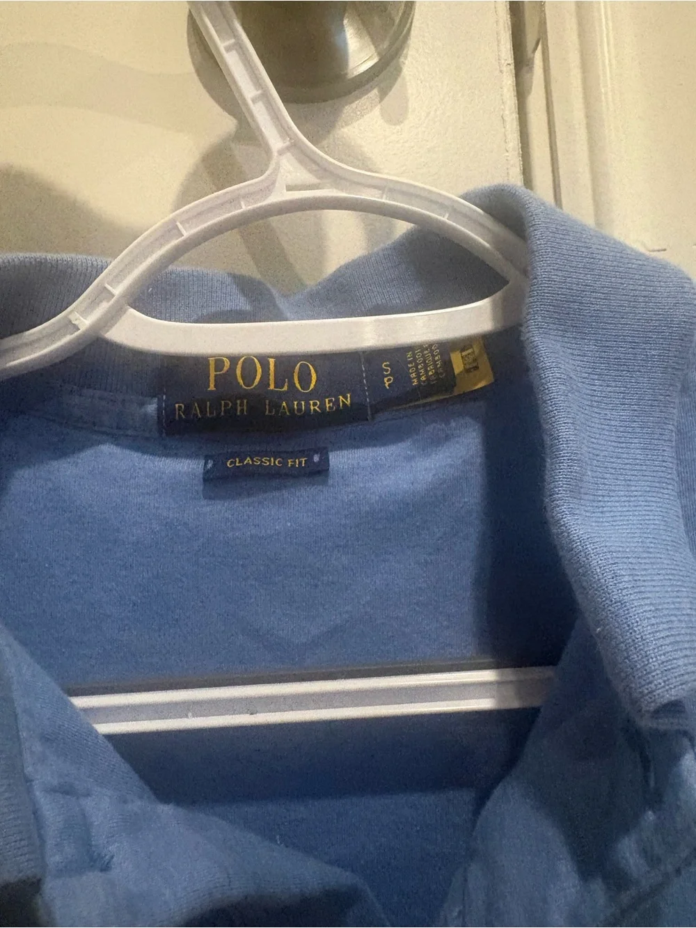 Ralph Lauren Light Blue Short-Sleeve Polo with Embroidered Pony